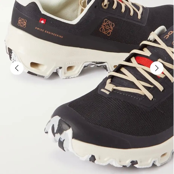 LOEWE+ On Cloudventure recycled-canvas and mesh sneakers NEW Black 38 - Picture 5 of 13